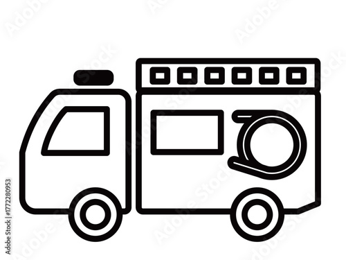 消防車(ポンプ車)_ミニマル