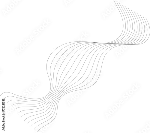 선-라인-프랙탈 선-곡선-와이어-블렌드