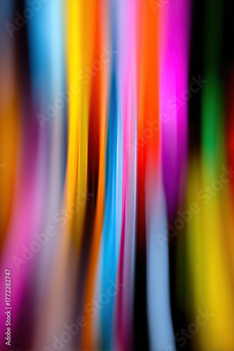 Abstract colorful light blur ideal for creative remote meeting environment 