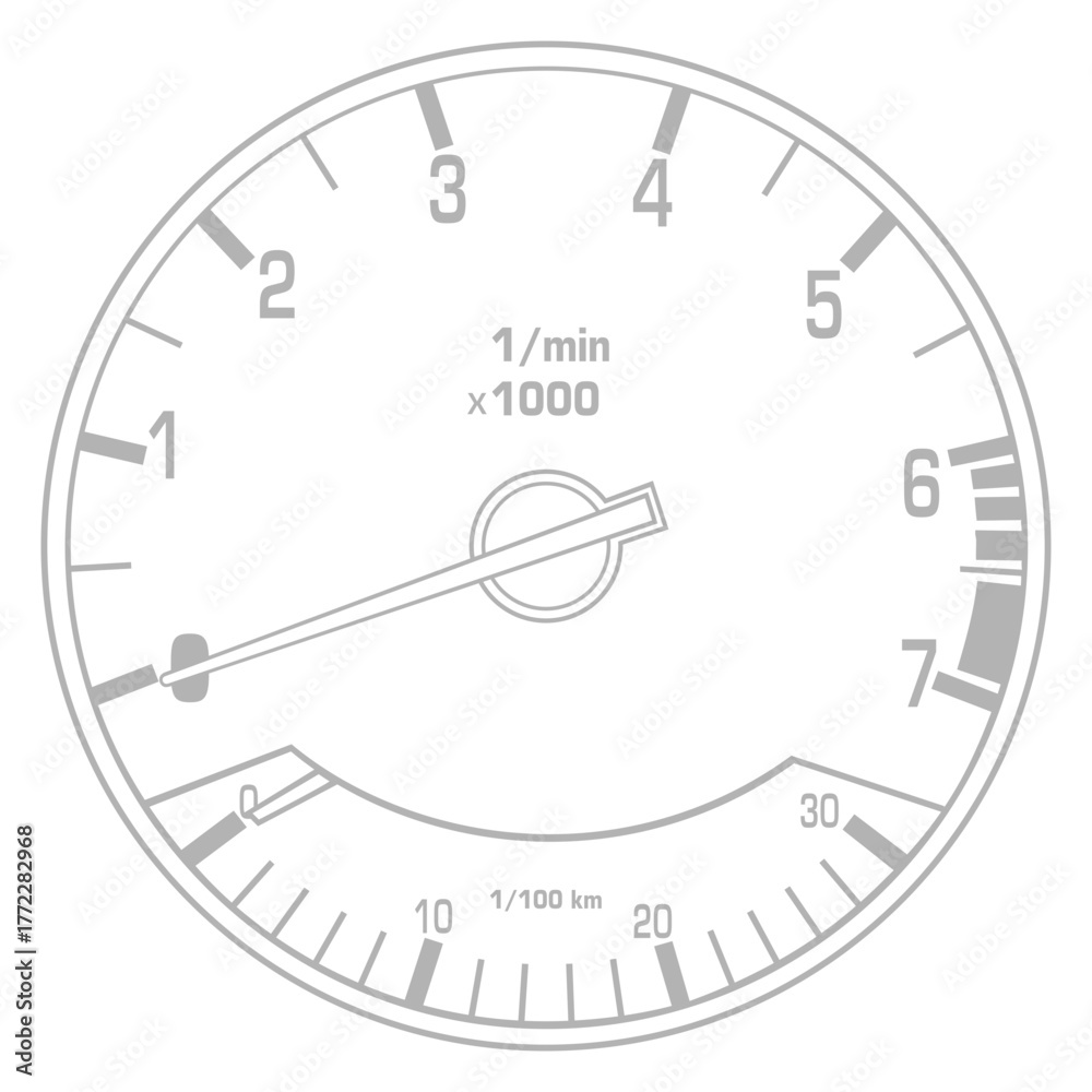 Naklejka premium RPM Gauge
