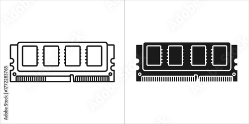 Ram memory module for computer hardware component