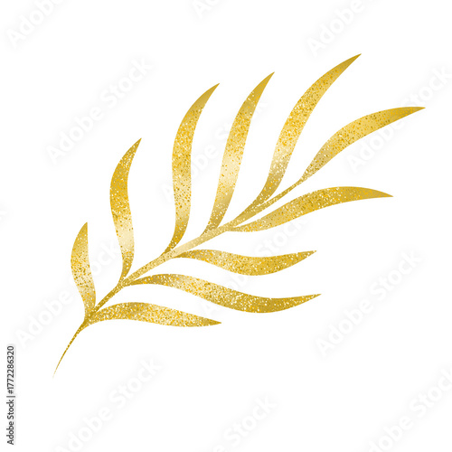 Golden Leaf Illustration