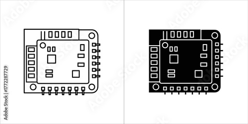 Microcontroller board icon
