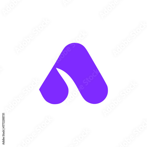 abstract logo design, a letter web logo, a letter travel lgoo