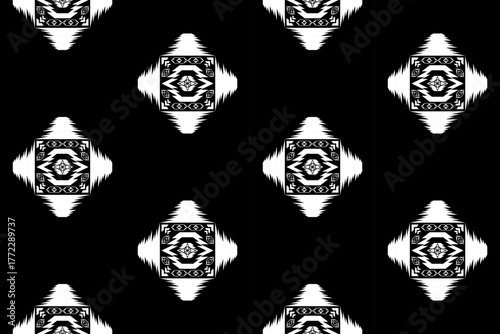 A simple yet amazing seamless pattern on a black background that can be used for graphic prints, trendy clothing designs, bag designs, and more.