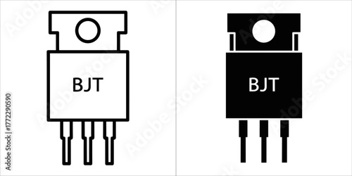 Bipolar junction transistor schematic symbol
