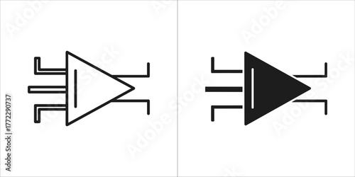 Operational amplifier symbol for circuit design