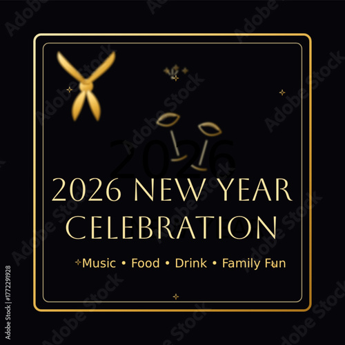 2026 New Year Celebration Event Poster