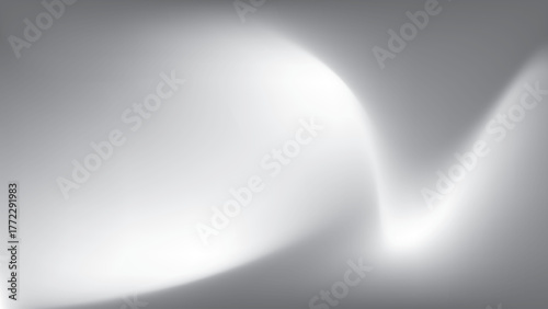 Abstract white and gray gradient background. Vector illustration.