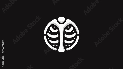 osteoporosis minimal black and white logo vector icon, Orthopedic Svg, Pelvis Svg, Orthopedic Vector, Orthopedic Logo Black And White, Hip Bone Svg, Orthopedic Icon Free, Femur Bone Icon, Hip Bone Ico