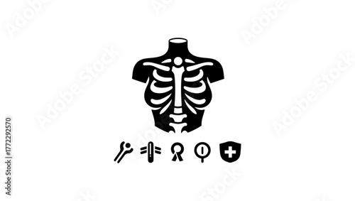 osteoporosis minimal black and white logo vector icon, Orthopedic Svg, Pelvis Svg, Orthopedic Vector, Orthopedic Logo Black And White, Hip Bone Svg, Orthopedic Icon Free, Femur Bone Icon, Hip Bone Ico