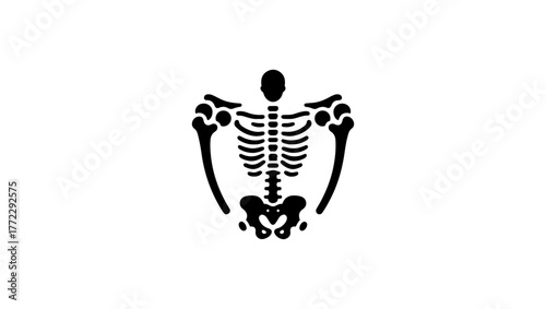 osteoporosis minimal black and white logo vector icon, Orthopedic Svg, Pelvis Svg, Orthopedic Vector, Orthopedic Logo Black And White, Hip Bone Svg, Orthopedic Icon Free, Femur Bone Icon, Hip Bone Ico