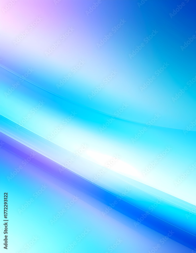Obraz premium Abstract flowing blue and white gradient background graphic design element