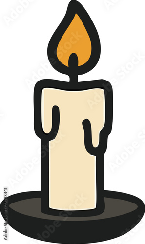 양초, 촛불, 생일, 할로윈, 불, 어두운, 빛