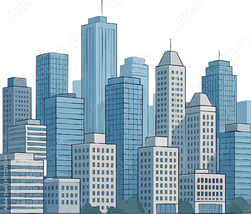 도시, 스카이라인, 파랑, 건물, 모던, 건축, 마천루, 도시 풍경, 스카이 라인, 도심, 경관, 나이트, 타워, 아파트, sky, 거리, 사무실, 기업