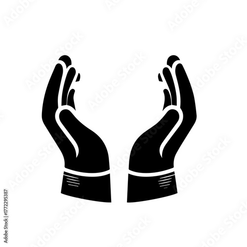 Winter Warm Gloves Vector Illustration