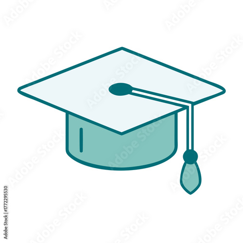 Graduation Cap Icon for Web and Graphic Design