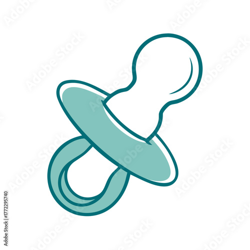 Pacifier Icon for Web and Graphic Design