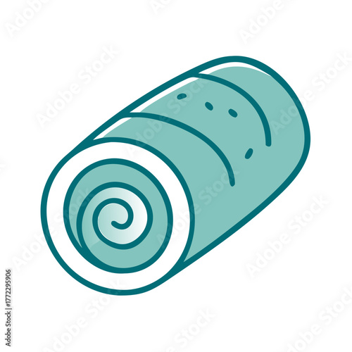 Swiss Roll Icon for Web and Graphic Design