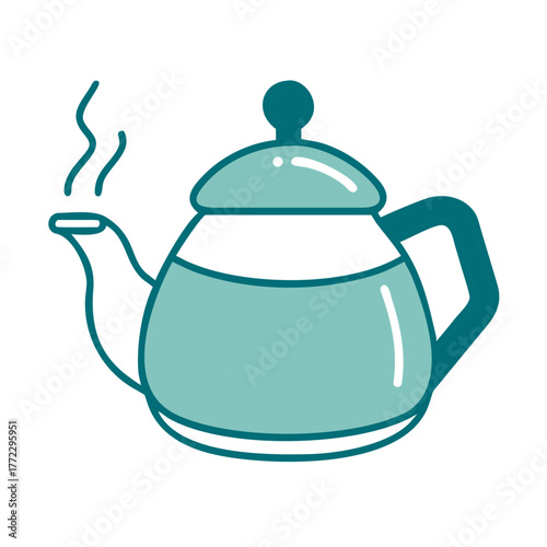 Teapot or Kettle Icon for Web and Graphic Design