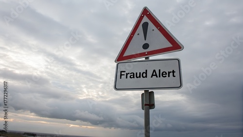 Heed the warning sign for fraud alerts, a simple reminder to stay vigilant and protect yourself from scams and deceptive practices today