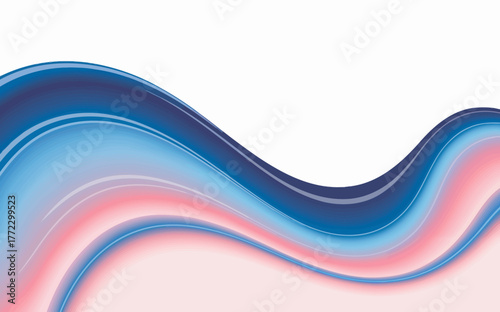 Abstract wave background design in soft hues of pink blue and white color scheme for graphic resources and templates