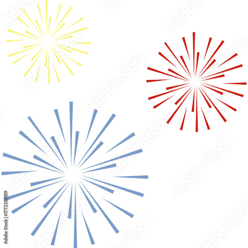 New Year Fireworks Decoration