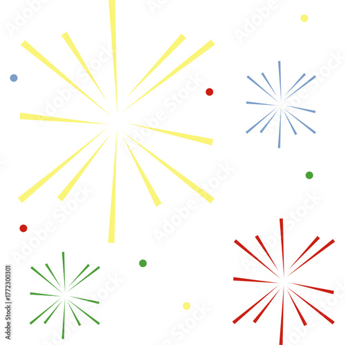 New Year Fireworks Decoration