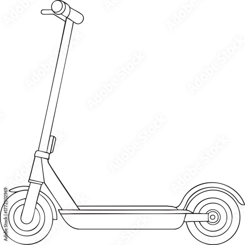 hand drawn vector illustration of a bicycle
