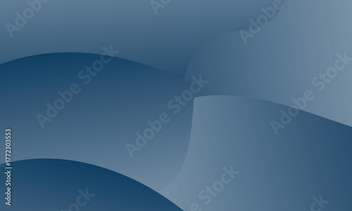 Corporate Blue Layered Wave Gradient Background for Modern Technology Branding. Smooth layered blue waves with soft depth; clean corporate style and generous copy space for versatile layouts.