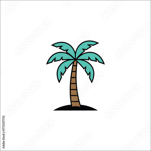 Simple stylized tree icon for nature and environmental themes