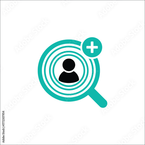 Modern search magnifying glass icon for digital interfaces