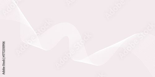 Abstract background design with white line pattern (texture) in luxury pastel colour. Abstract horizontal vector simple abstract art design, Vector