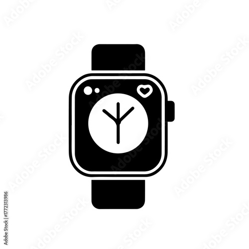 Modern Fitness Smart Watch Vector Design