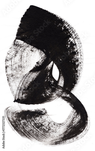 Feng Shui Ink Brush Flow Transparent Texture