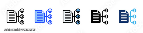 Task Prioritization Icon Collection With Multiple Styles