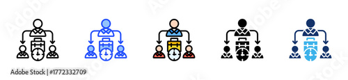 Instant Task Delegation Icon Collection With Multiple Styles