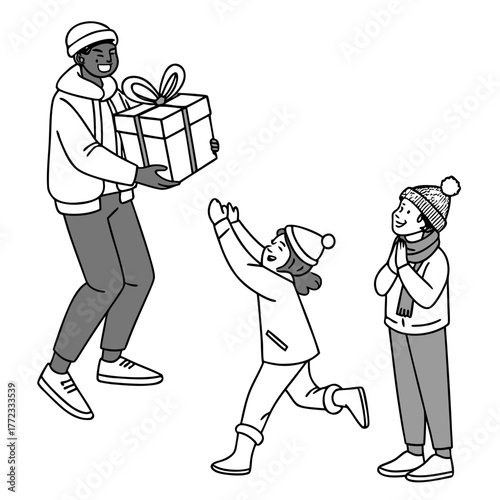 artboard characters couple exchanging gif