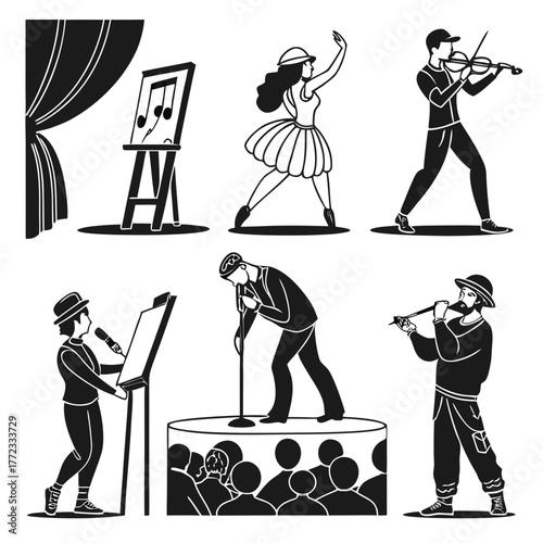 characters painter at easel dan