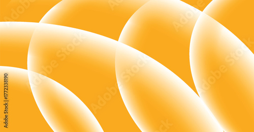 Abstract orange and white glowing shapes creating a sense of depth and movement.