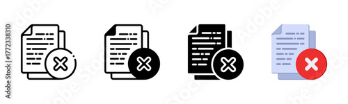 Remove Multi Style Icon Set