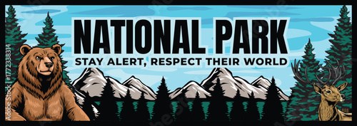 banner showing the location of the national park