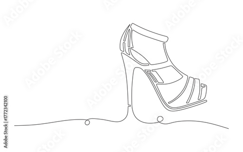 continuous line of women's sa...