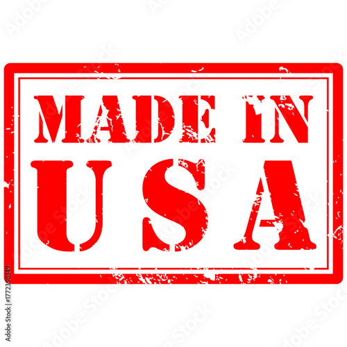 Made in USA, sticker and label vector