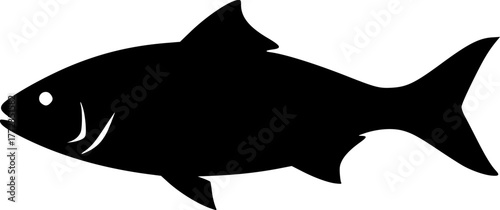 fish , minimalist, clean lines, vector illustration