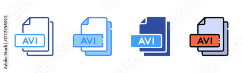 Avi Multi Style Icon Set