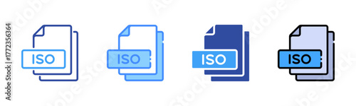 Iso Multi Style Icon Set