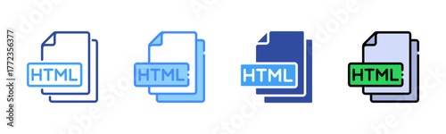 Html Multi Style Icon Set