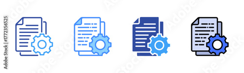 Settings Multi Style Icon Set