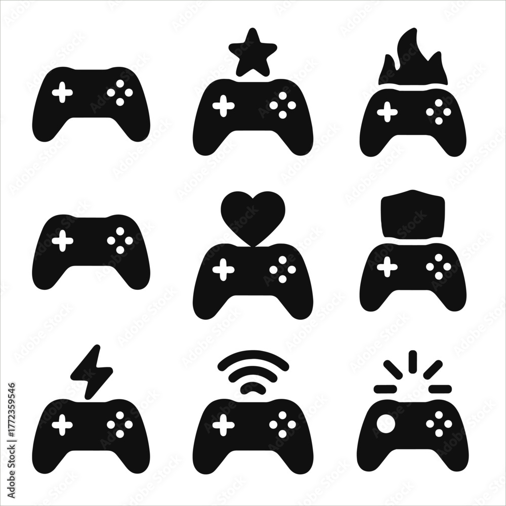 ジョイスティック　vector Various Joysticks Vector Vector Art & Graphics | freevector.com
